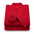 Ken Gi (Cosplay) — Red colourway: folded wrap top with obi belt and trousers, primary product view