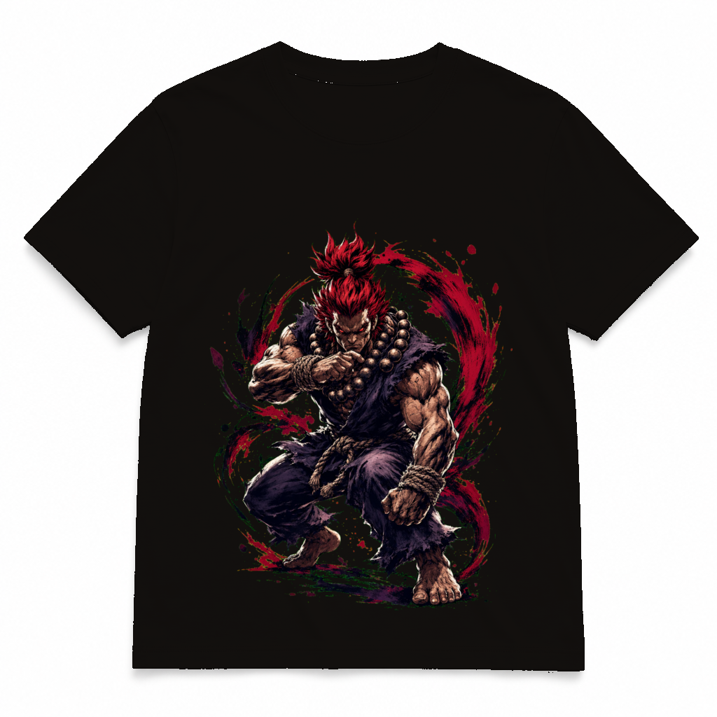 Street Fighter Forever — Akuma Asphalt tee