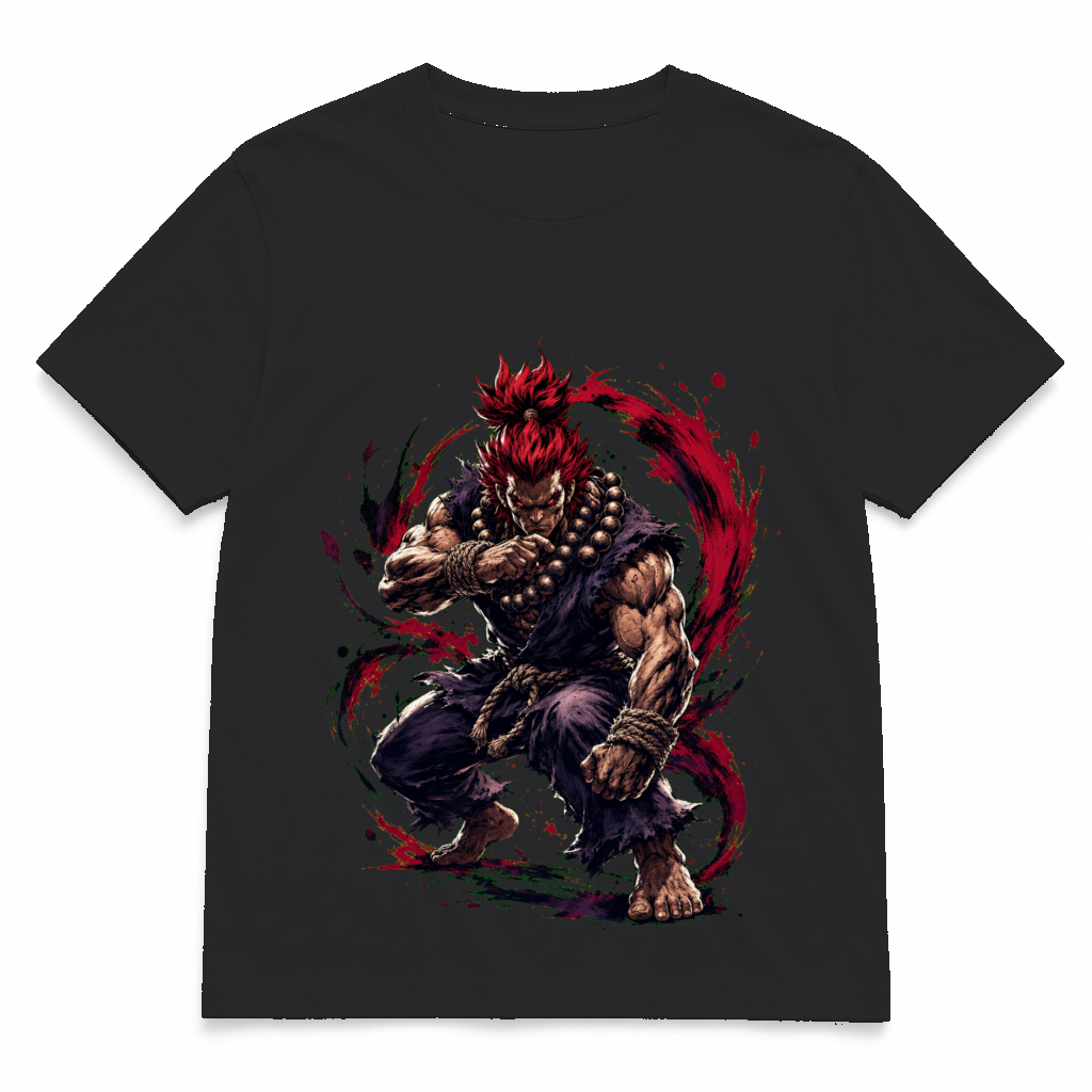 Street Fighter Forever — Akuma Concrete tee