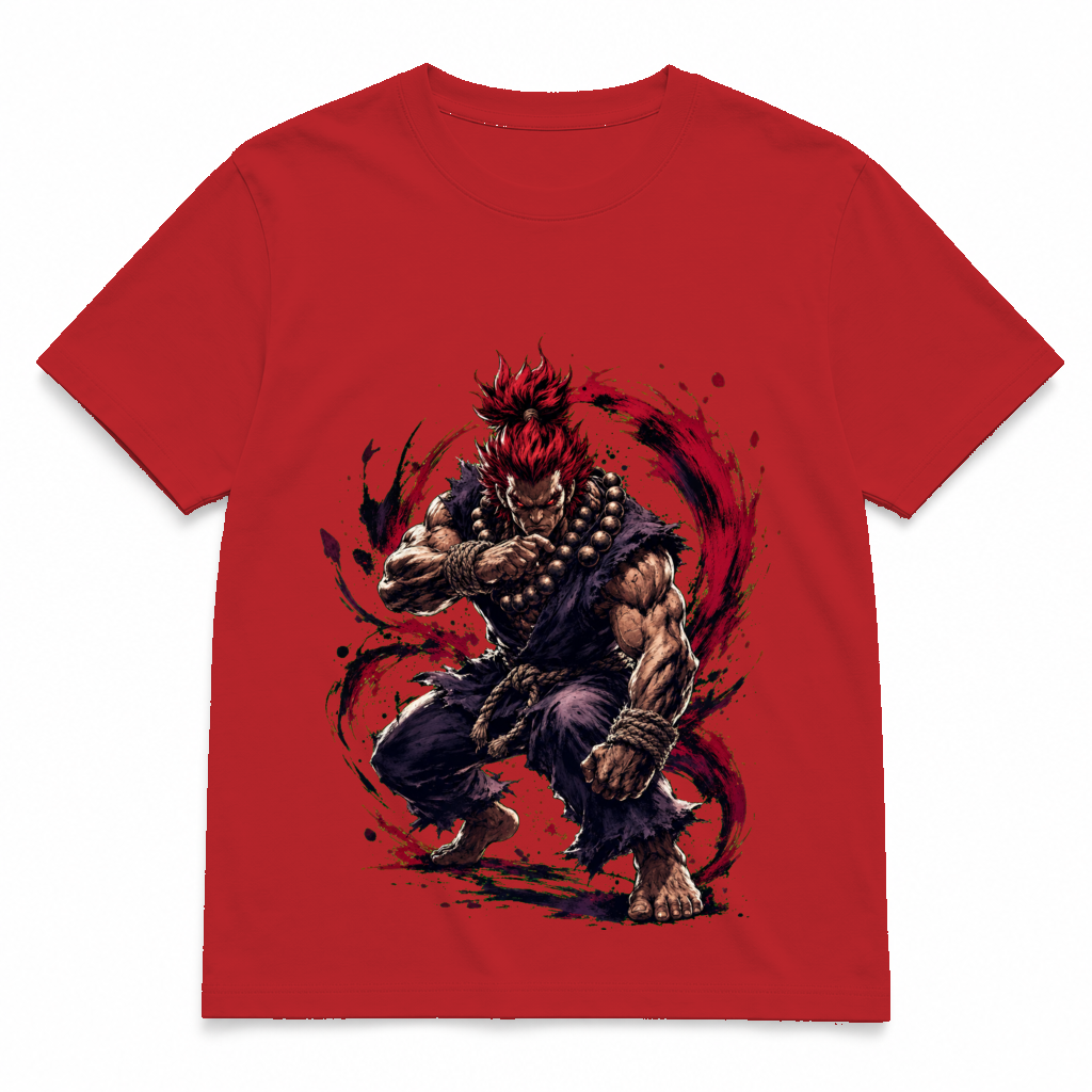 Street Fighter Forever — Akuma Karate Red tee