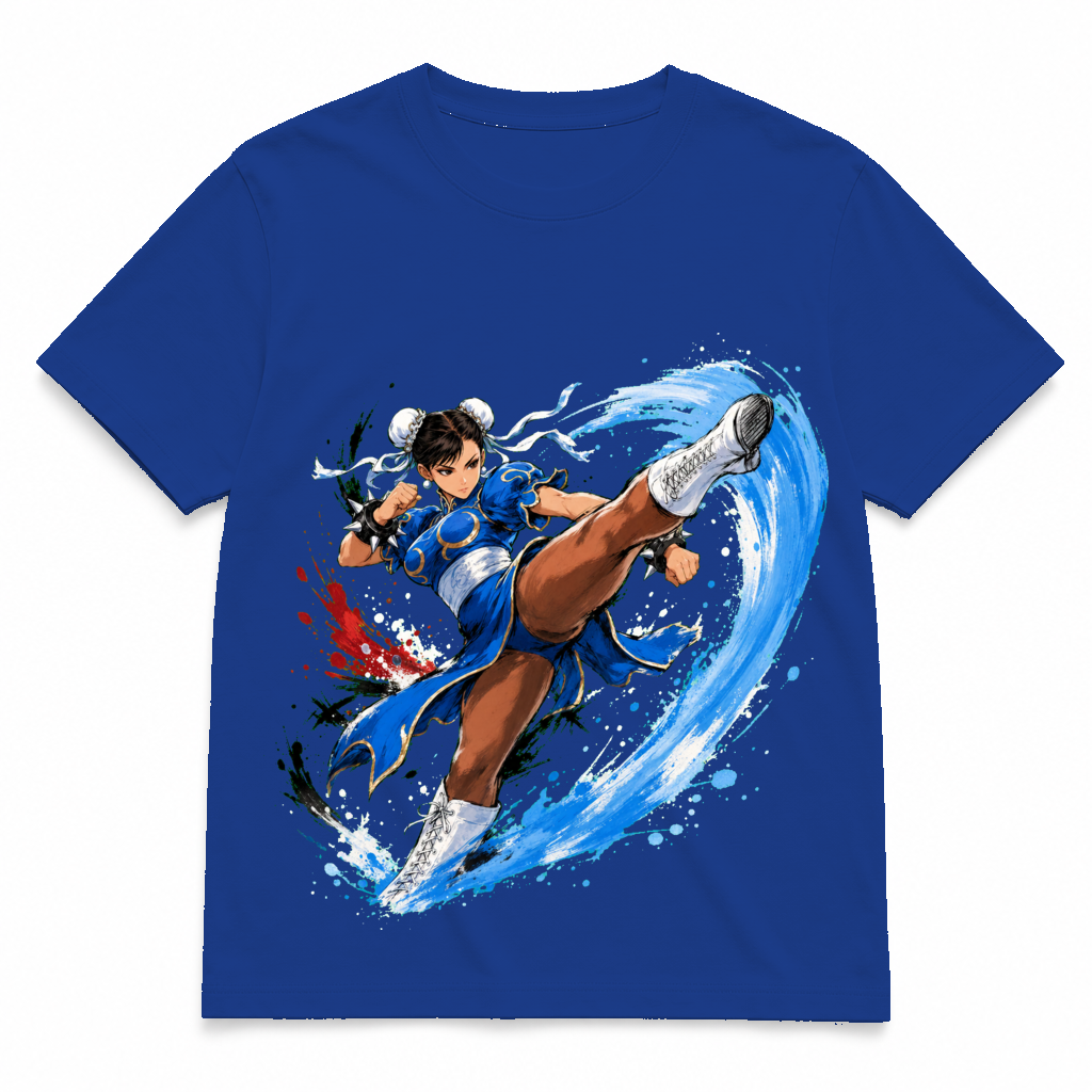 Street Fighter Forever — Chun-Li Royal Blue tee