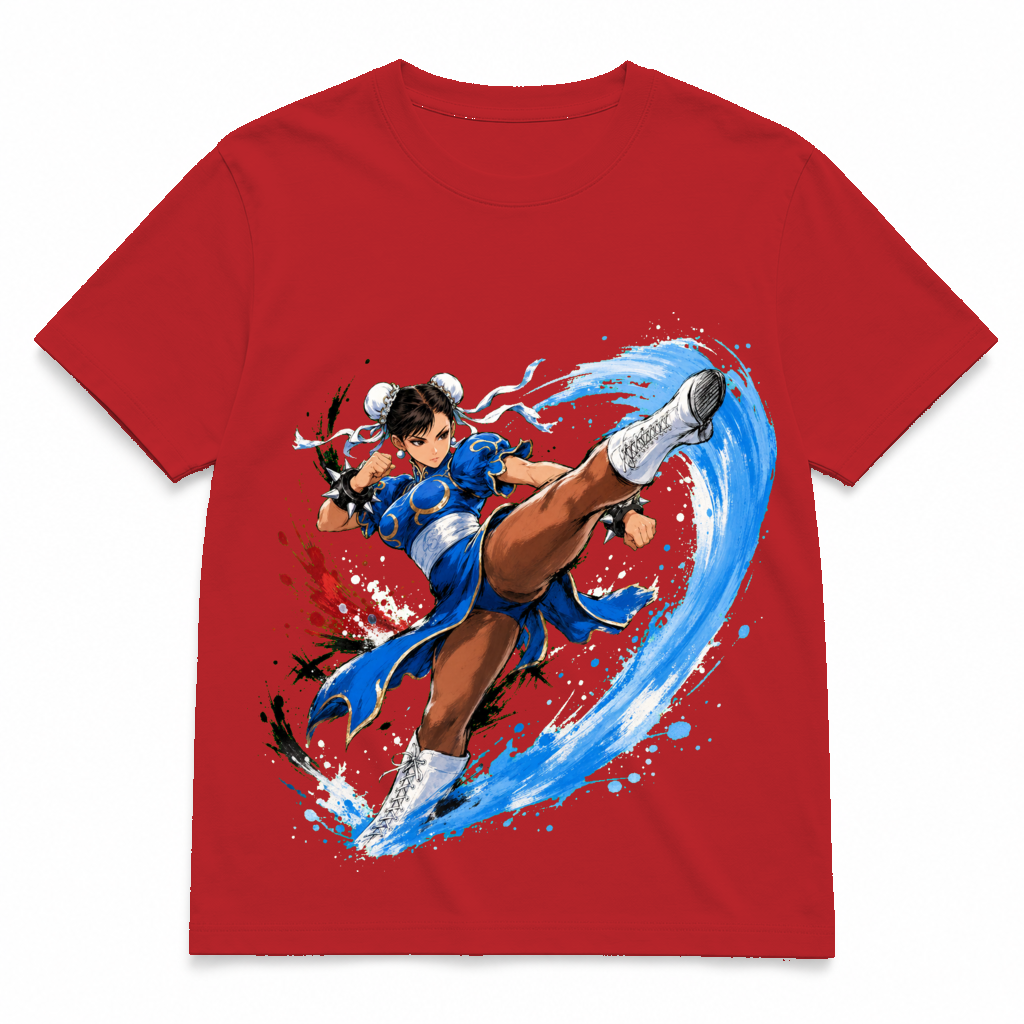 Street Fighter Forever — Chun-Li Karate Red tee