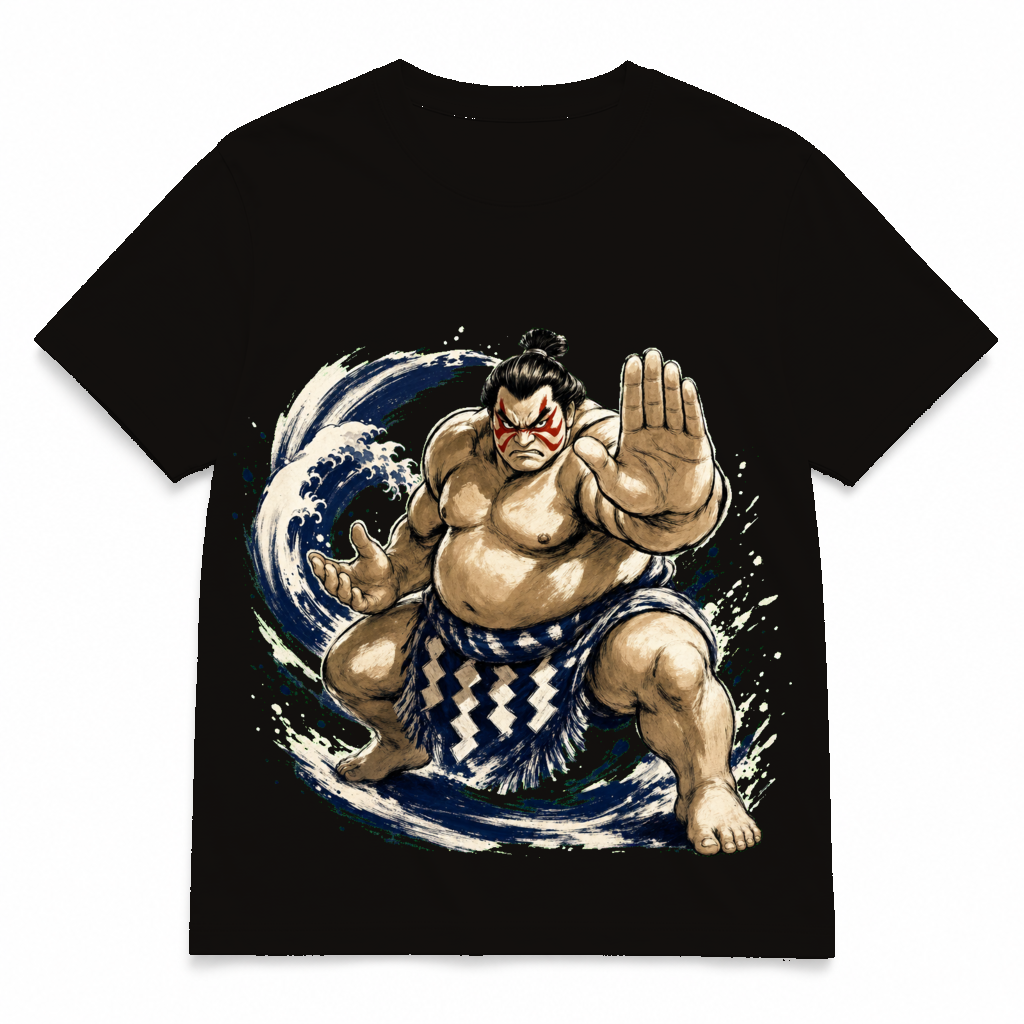 Street Fighter Forever — E. Honda Asphalt tee