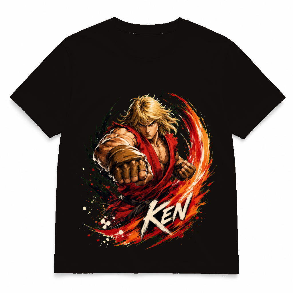 Street Fighter Forever — Ken Asphalt tee