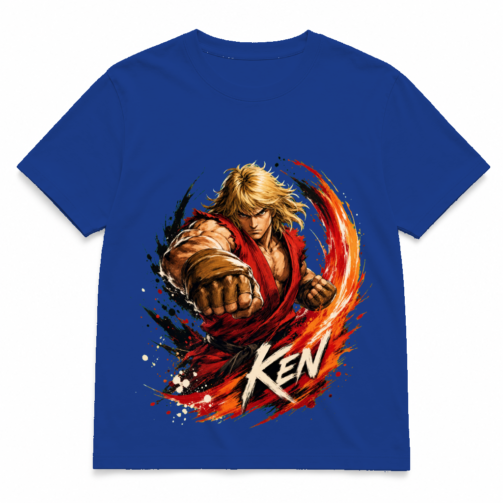 Street Fighter Forever — Ken Royal Blue tee
