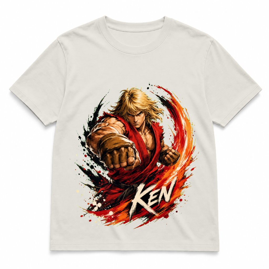 Street Fighter Forever — Ken Paper tee