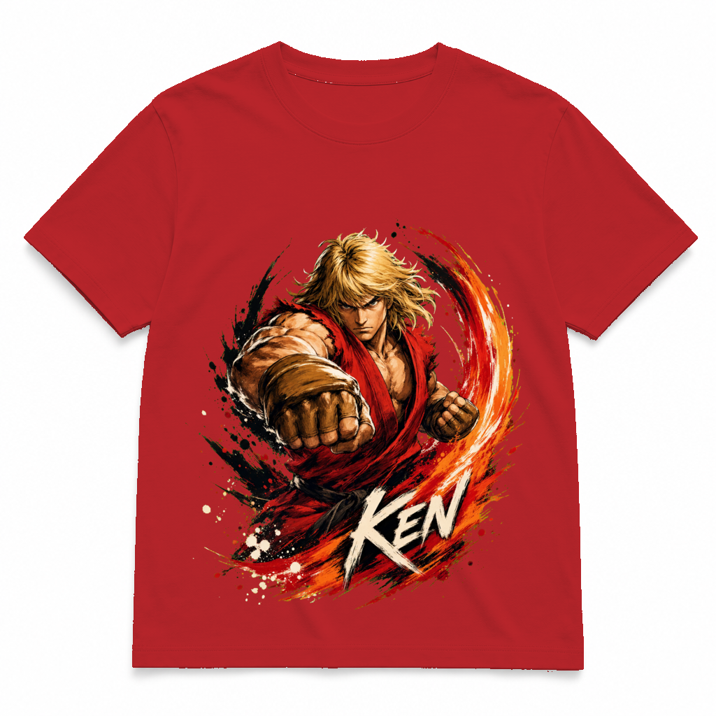 Street Fighter Forever — Ken Karate Red tee