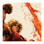 Ken SF6 Digital Art Print — detail/zoom view of the same artwork. Digital art print; no physical frame included.