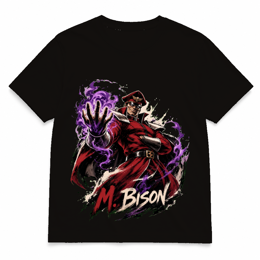 Street Fighter Forever — M. Bison Asphalt tee