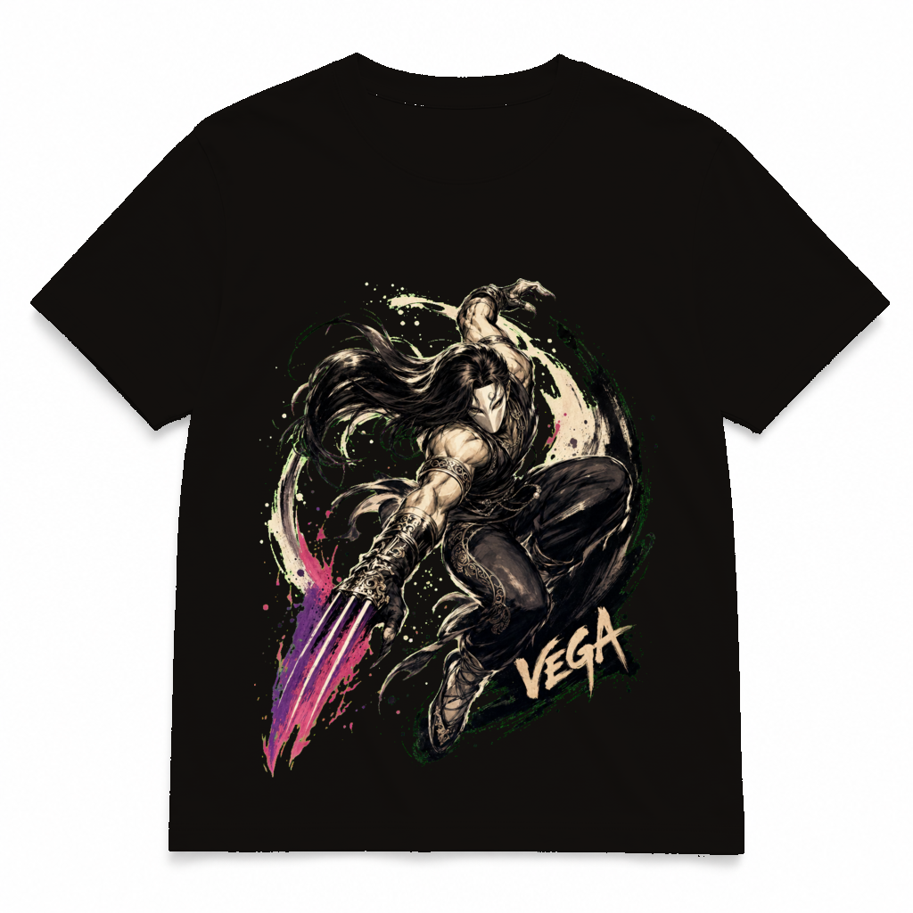 Street Fighter Forever — Vega Asphalt tee